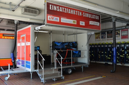 Einsatzfahrten-Simulator der Versicherungskammer Bayern