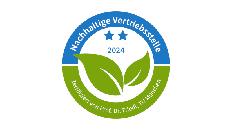 Siegel nachhaltige Vertriebsstelle