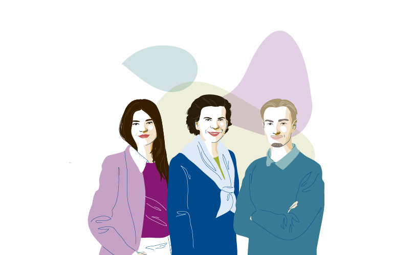 Kurzportrait KonzernVersicherungskammer 2021 | Mitarbeitende Bayerischer Versicherungsverband VersicherungsAG Illustration