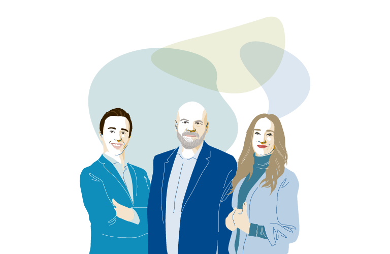 Kurzportrait Konzern 2021 | Mitarbeitende Versicherungskammer Bayern Konzern-Rückversicherung AG Illustration