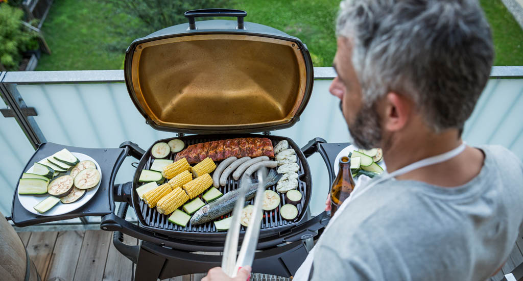 Grillen auf dem Balkon