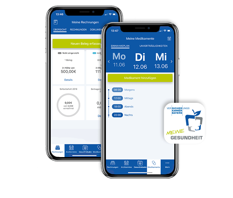 Meine Gesundheit-App der Versicherungskammer Bayern