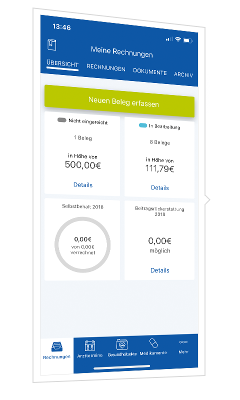 App Belge erfassen