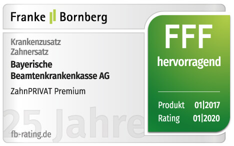 Franke Bornberg hervorragend Auszeichnung ZahnPRIVAT Premium