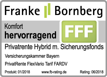 Franke Bornberg Qualitätssiegel PrivatRente FlexVario