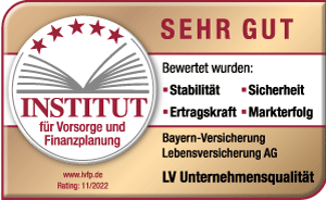 Bayern Versicherung erhielt vom Institut für Vorsorge und Finanzplanung die Bestbewertung