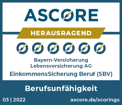EinkommensSicherung Beruf wurde erneut von ASCORE mit