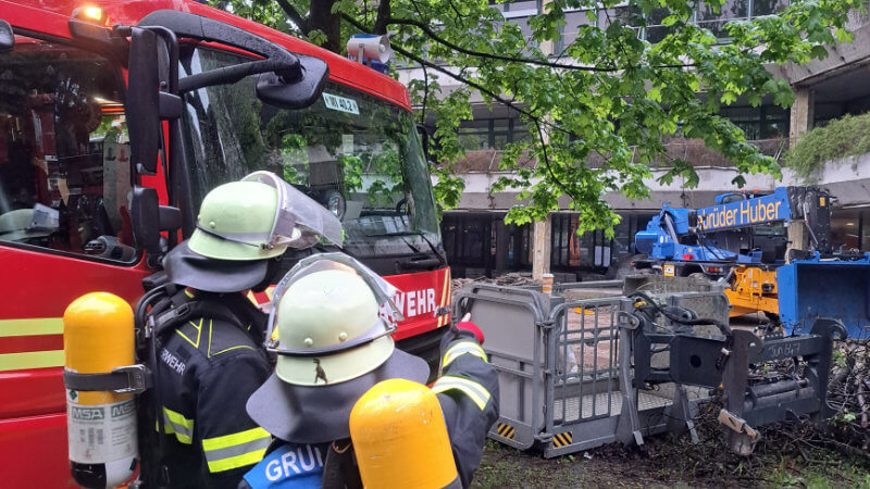 Feuerwehrübung in der Versicherungskammer Bayern