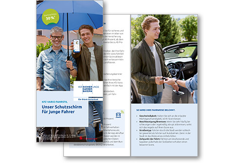 Produkt-Flyer zur Kfz Vario FahrStil