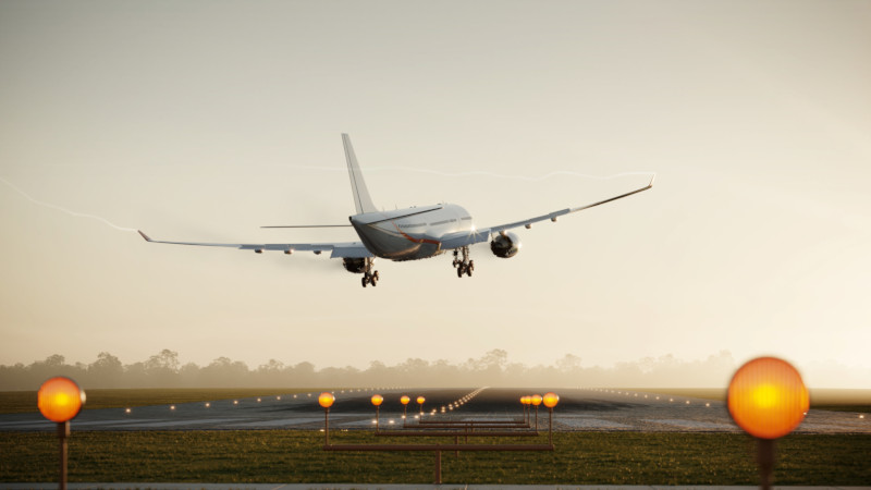 Imagebild: Flugzeug auf der Startbahn